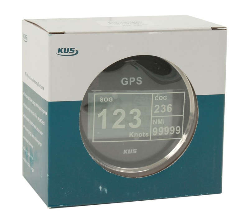 GPS Digital Speedometer with Compass - Black