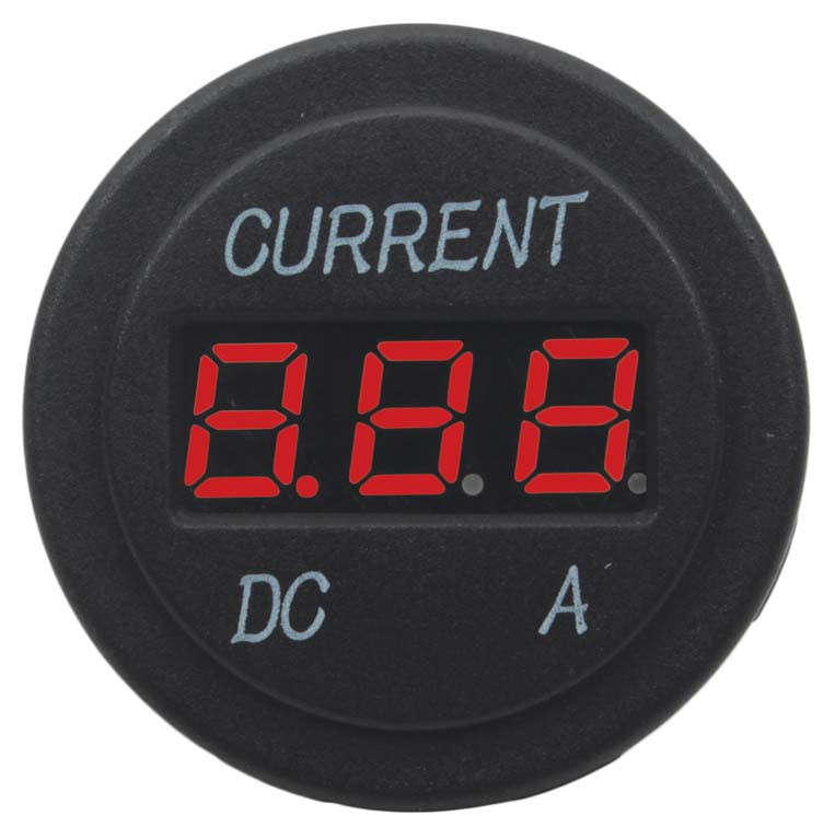Amp Gauge - 0-10A - Red Words