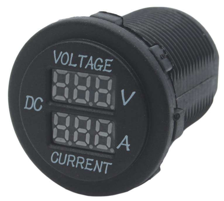 Voltage and Amp Guage - Red Words