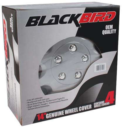 14" Silver Wheel Cover Set