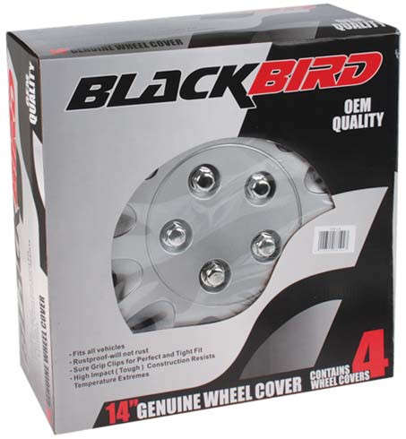 14" Silver Wheel Cover Set
