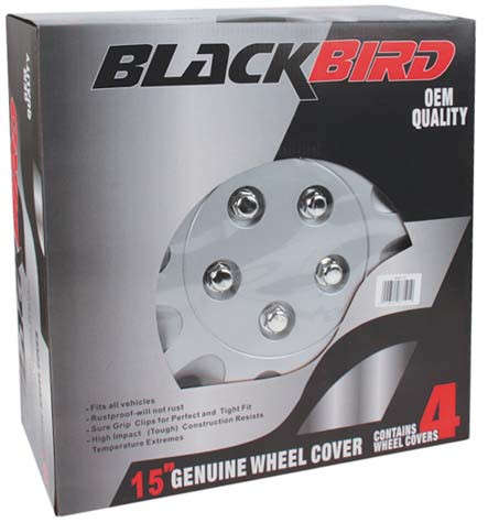 15" Silver Wheel Cover Set