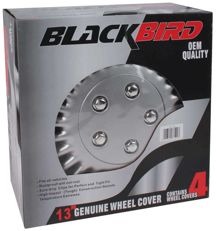 13" Silver Wheel Cover Set