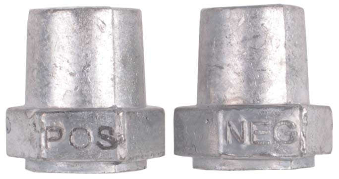 Battery Pole Set - Nut Type - +/-