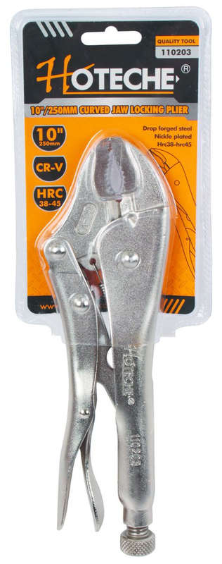Hotehe 250mm Curved Jaw Locking Plier (Vice Grips)