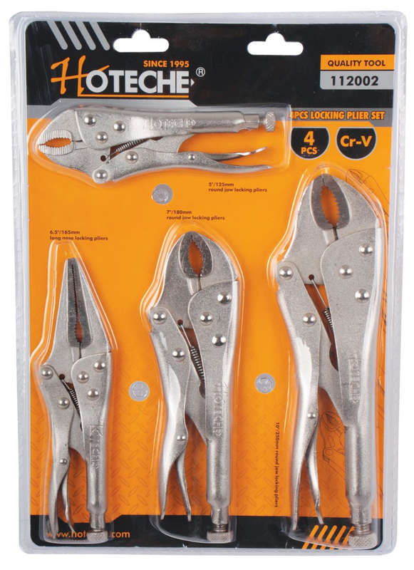 Hotehe 4 Piece Locking Pliers / Vice Grip Set