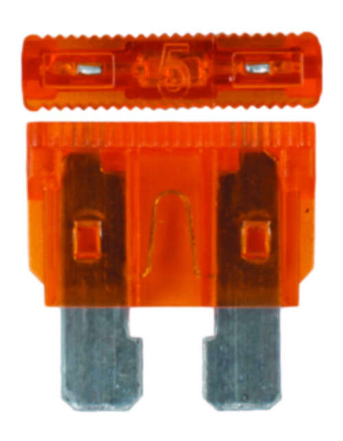 Plug In Fuse - Standard - 5 Amp - 100 Pieces