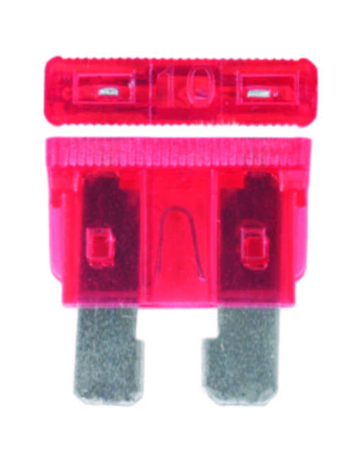 Plug In Fuse  - Standard - 10 Amp - 100 Pieces