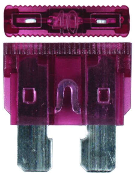 Plug In Fuse - Standard - 40 Amp - 100 Pieces