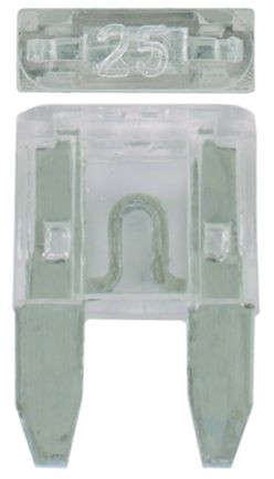 Plug In Fuse - Mini - 25 Amp - 100 Pieces