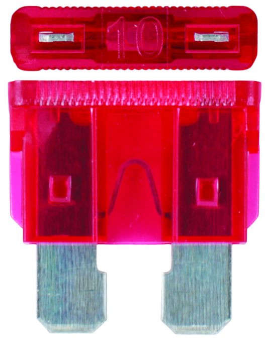 Plug In Fuse  - Standard - 10 Amp - 100 Pieces