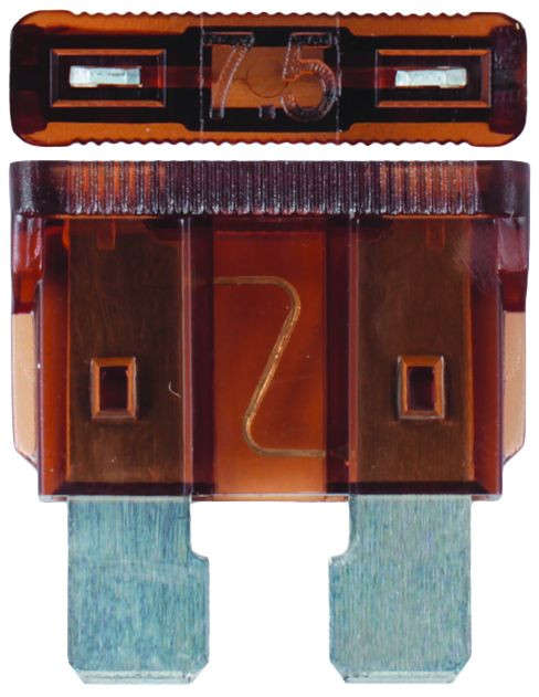 Plug In Fuse  - Standard - 7.5 Amp - 100 Pieces
