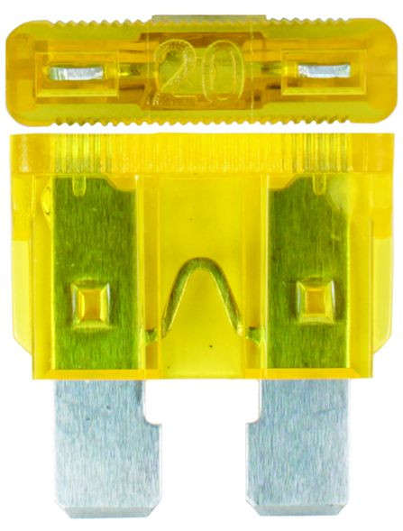 Plug In Fuse - Standard - 20 Amp - 100 Pieces