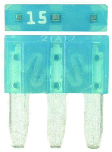 3 Pin Blade Fuse - 15 Amp - 100 Pieces