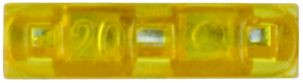 3 Pin Blade Fuse - 20 Amp - 100 Pieces