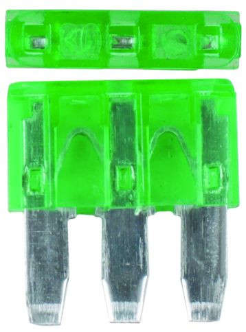 3 Pin Blade Fuse - 30 Amp - 100 Pieces