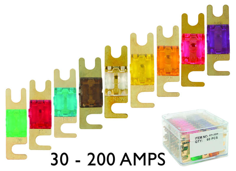 Main Fuse Links - Assorted - 60 Pieces (30 - 200 Amp)