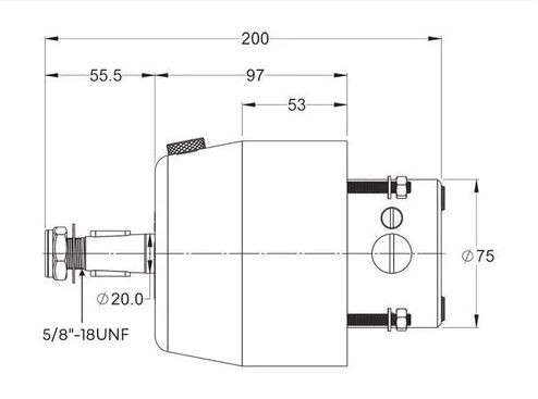 Hydraulic Steering Helm - 23CC (Multiflex)
