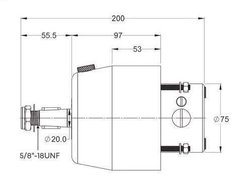 Hydraulic Steering Helm - 27CC (Multiflex)