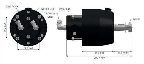 Hydraulic Steering Helm - 27CC (Multiflex)