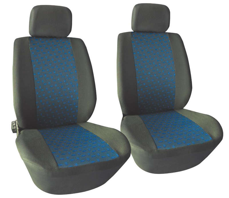 4 Piece Front Seat Cover Set - Blue
