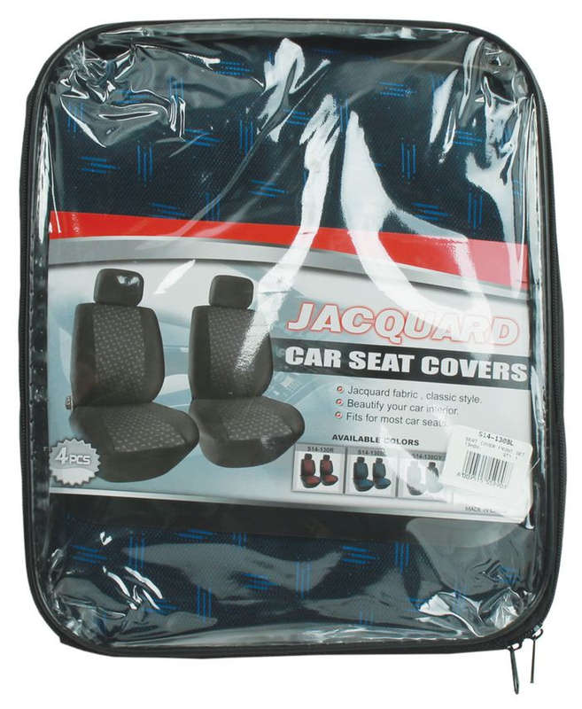4 Piece Front Seat Cover Set - Blue