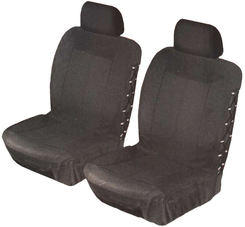Waterproof Seat Cover Set - Front - 4x2/4 - Black