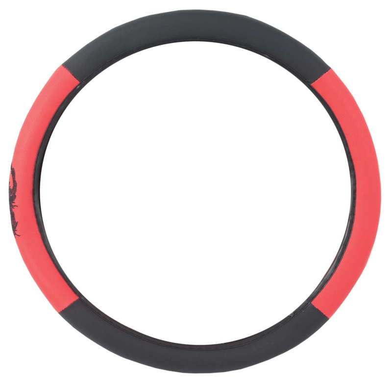 Steering Wheel Cover with Dragon Symbol - Red