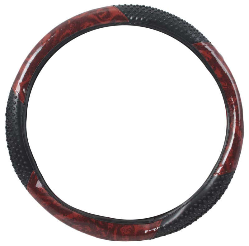 Steering Wheel Cover - Woodgrain Design