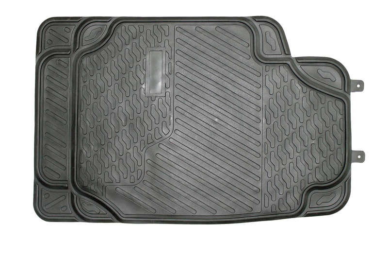 Car Mat Set - Black - 3 Piece - PVC