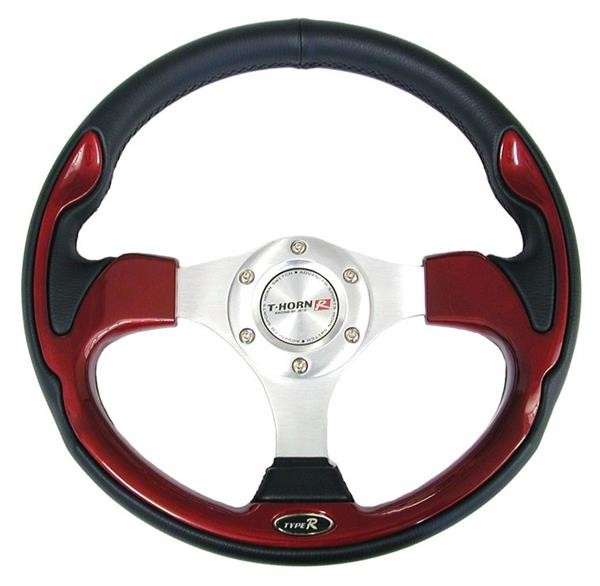 Steering Wheel - PVC - Red