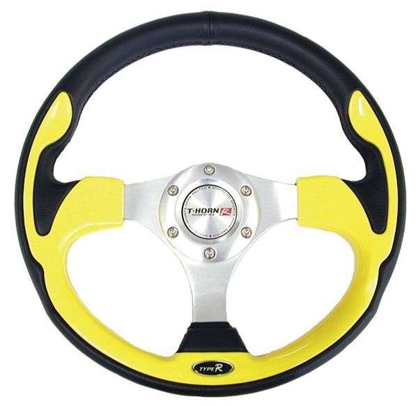 Steering Wheel - PVC - Yellow