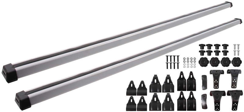 Oval Aluminium Roof Bars - 3 Type Fittings