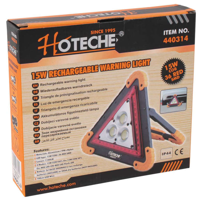 Warning Triangle - LED - 15 Watt - 1100 Lumens