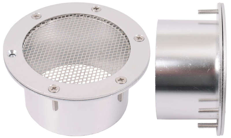 Air Inlet with Cover - Silver
