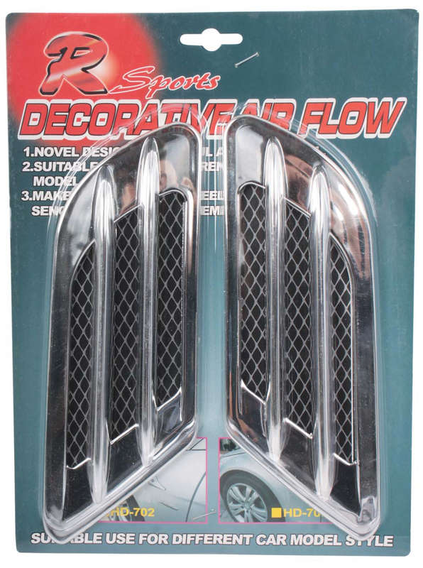 Air Flow Grid Cover - Chrome