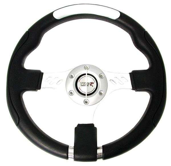 Steering Wheel - Silver and Polyeurathane
