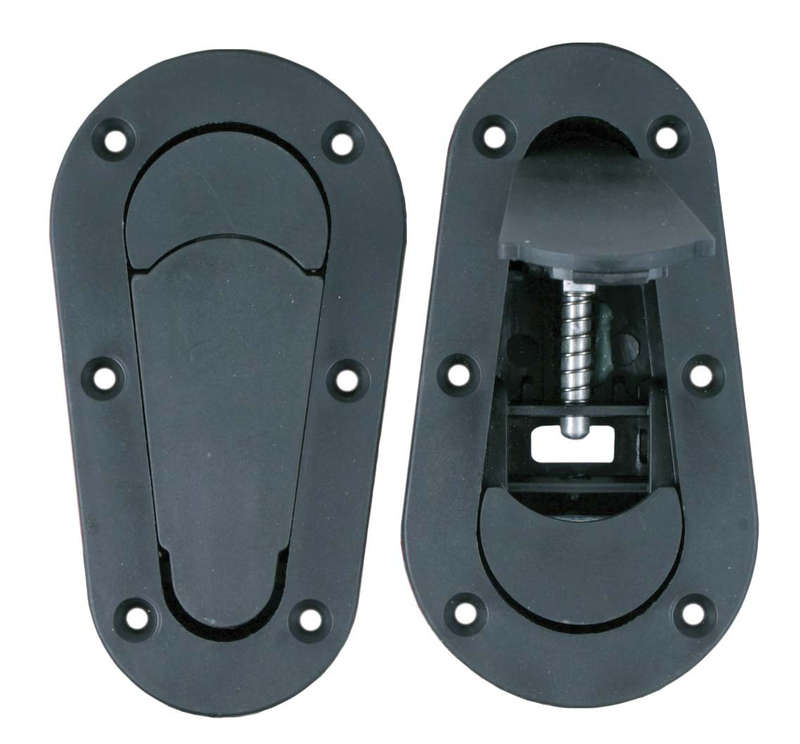 Hood Pin Kit - Black - Plastic with Aluminum Pins