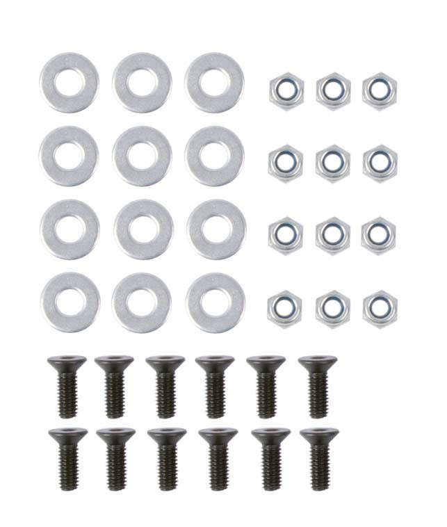 Hood Pin Kit - Black - Plastic with Aluminum Pins