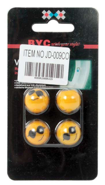 Valve Caps - Emoji - Cool Face