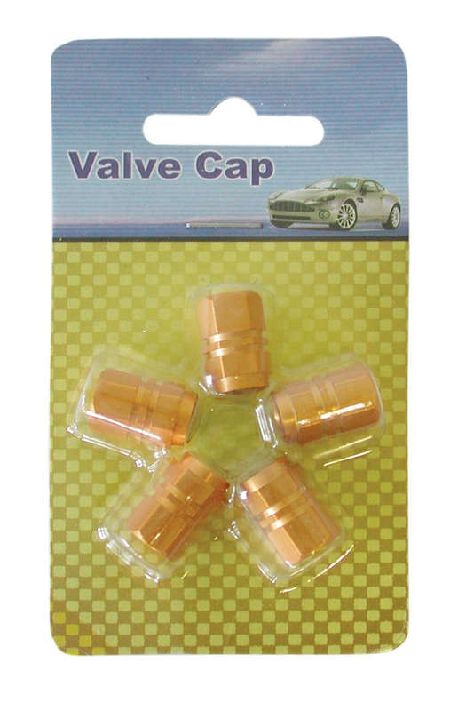 Valve Caps - Gold - 5 Piece