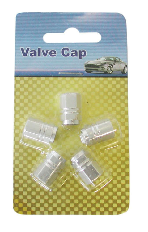 Valve Caps - Silver - 5 Piece