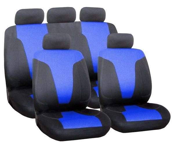 9 Piece Rapid - Blue Seat Cover Set