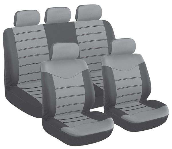 9 Piece X Type - Grey Seat Cover Set
