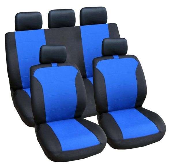 9 Piece Grace - Blue Seat Cover Set