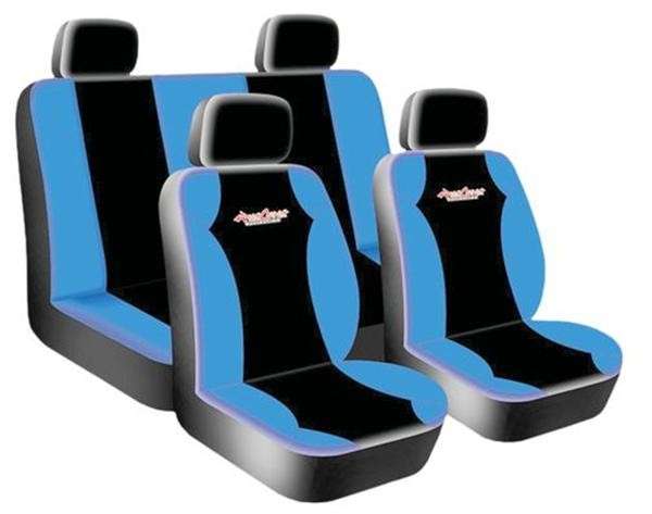 8 Piece West Coast - Blue  Seat Cover Set