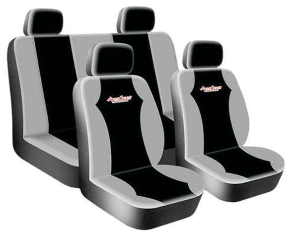 8 Piece WEST COAST -  Grey Seat Cover Set