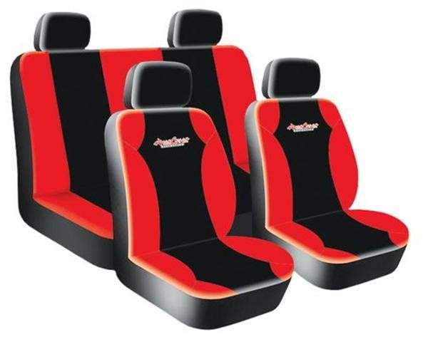 8 Piece West Coast - Red Seat Cover Set