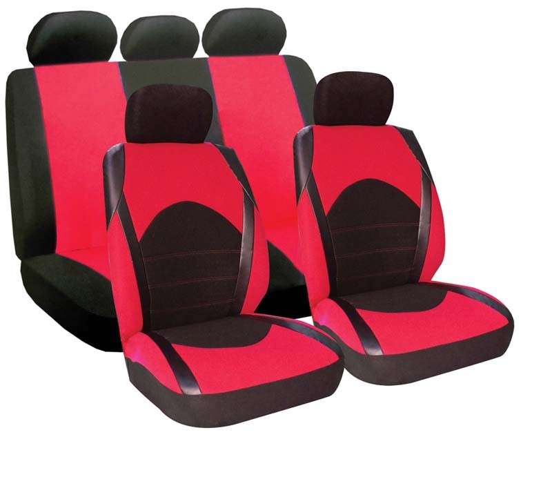 9 Piece Dino - Red Seat Cover Set