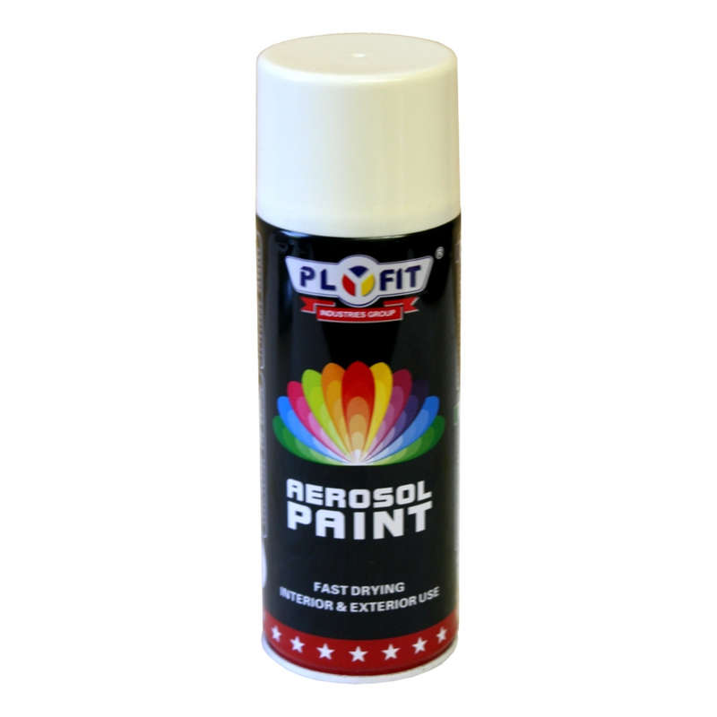 Plyfit Aerosol Spray Paint - Matt White - 300ml